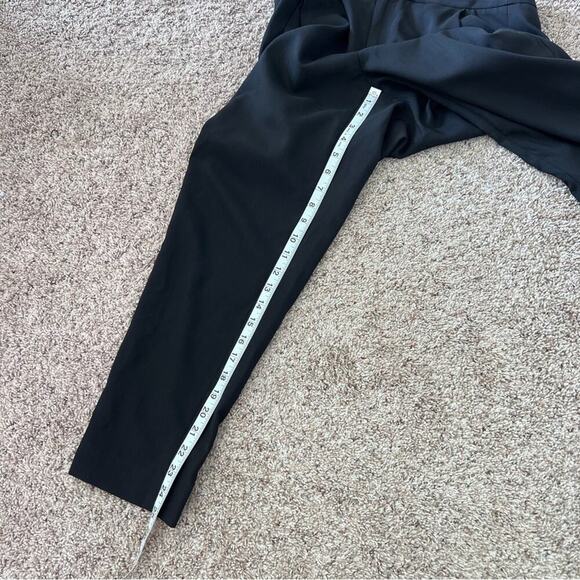 Everlane Women's Black Wool The Slouchy Pleated Ankle Trouser Pant - Picture 11 of 13